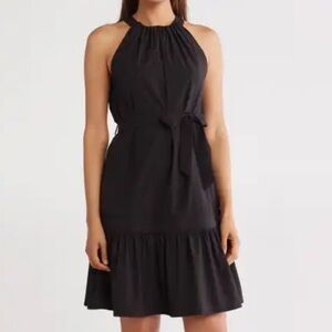 Calvin Klein black halter neck dress size 4